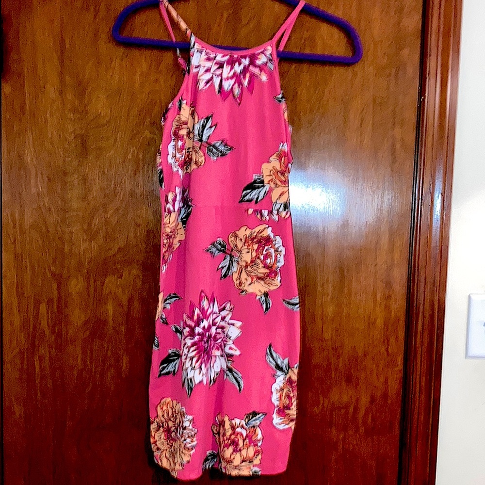 Almost Famous brand spaghetti strap fitted dress